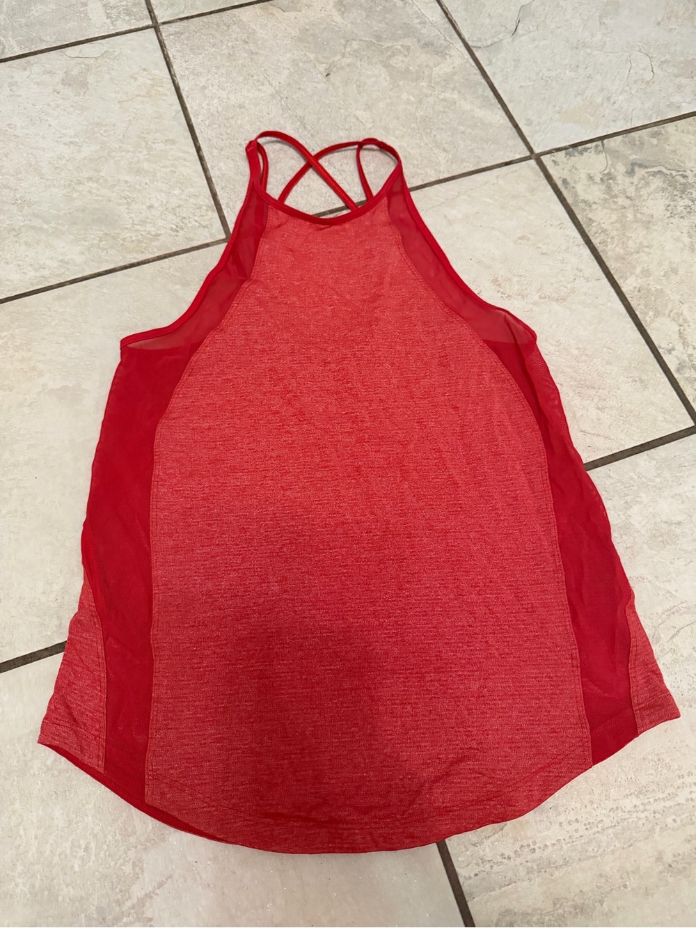 lululemon athletica Red Strappy Tank Top